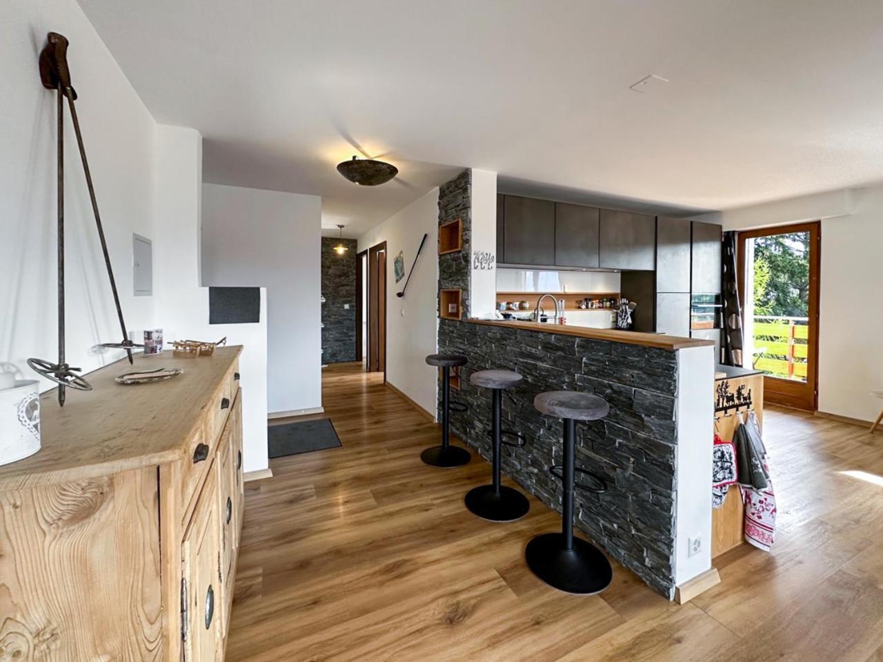 Ferienwohnung La Jacinthe De Crans Exterior foto