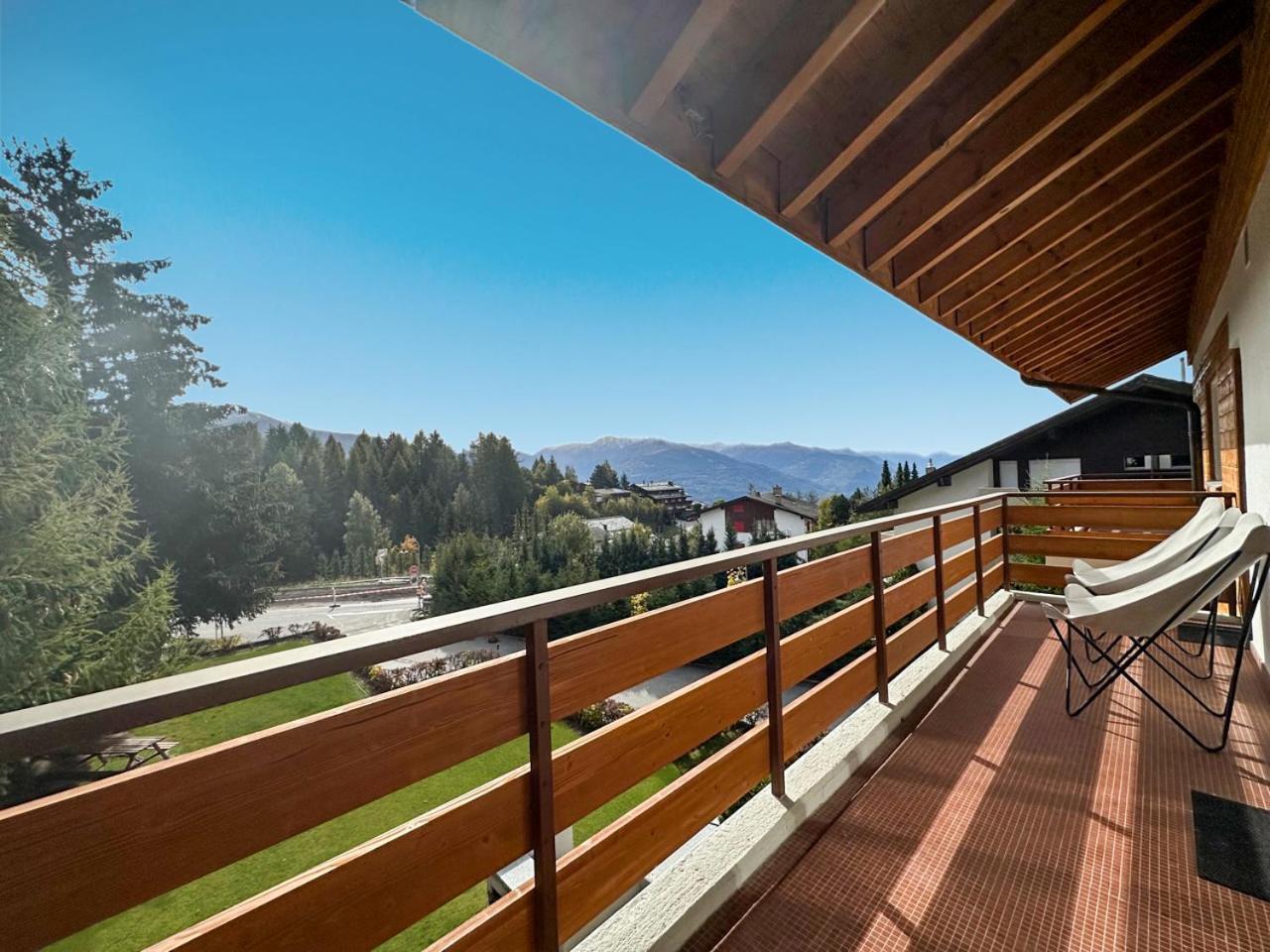 Ferienwohnung La Jacinthe De Crans Exterior foto